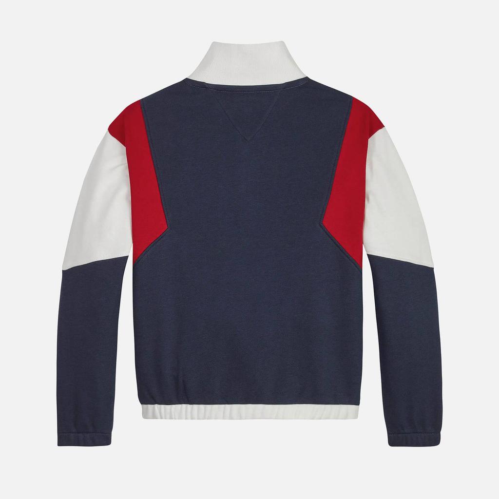 Tommy Hilfiger Kids’ Colour-Block Half Zip Cotton-Blend Jersey Sweatshirt商品第2张图片规格展示
