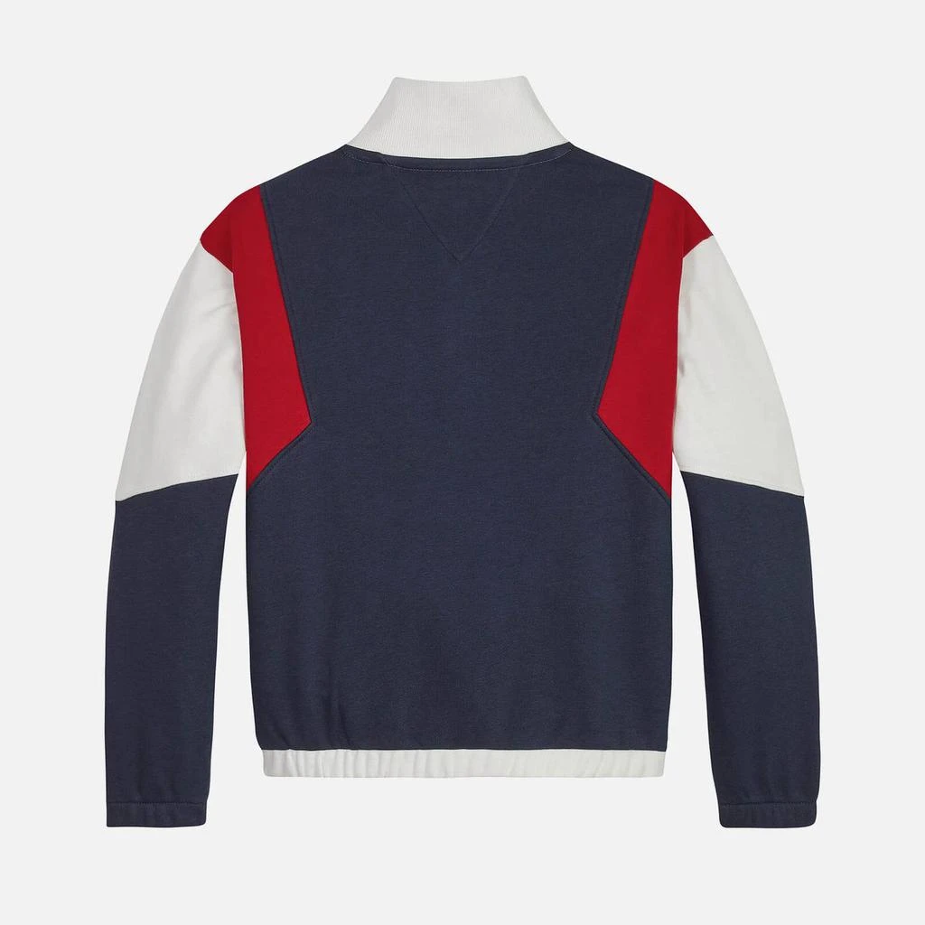 商品Tommy Hilfiger|Tommy Hilfiger Kids’ Colour-Block Half Zip Cotton-Blend Jersey Sweatshirt,价格¥247,第2张图片详细描述