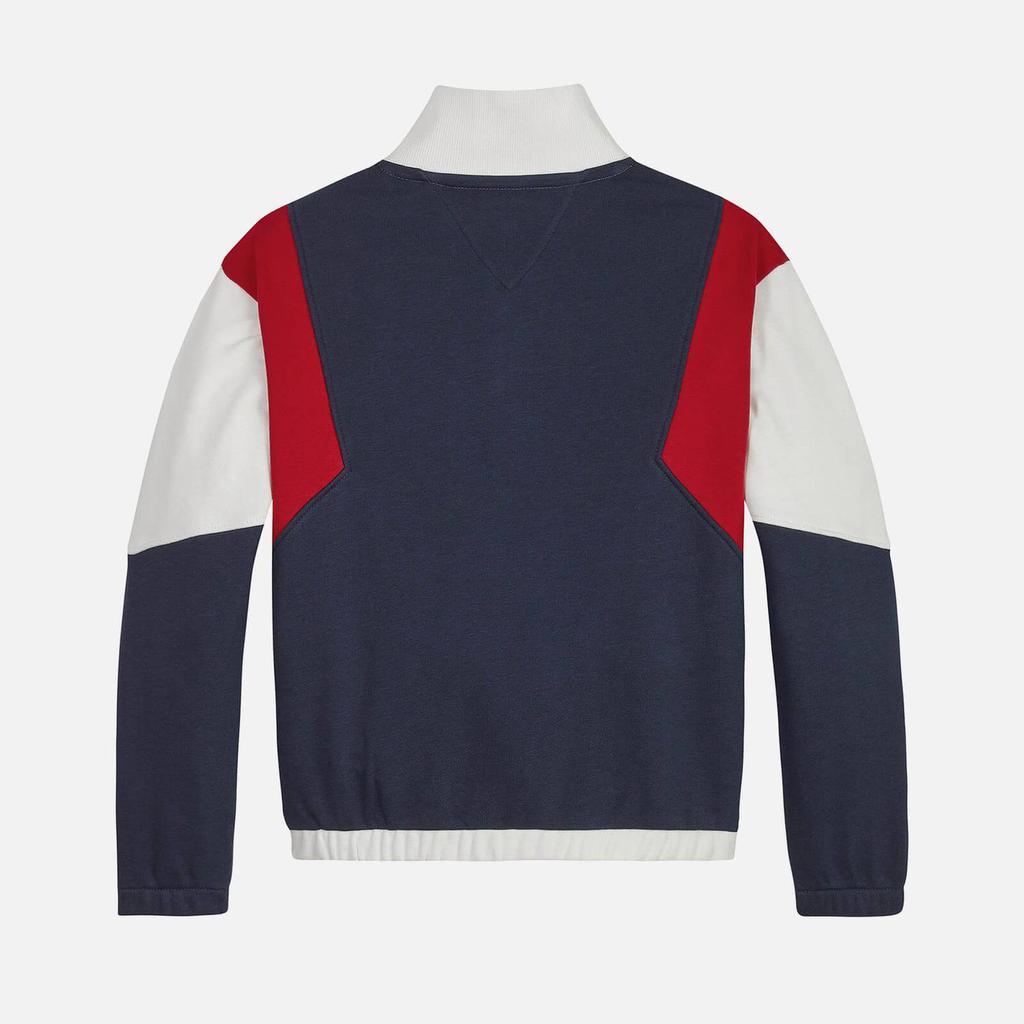 商品Tommy Hilfiger|Tommy Hilfiger Kids’ Colour-Block Half Zip Cotton-Blend Jersey Sweatshirt,价格¥267,第4张图片详细描述
