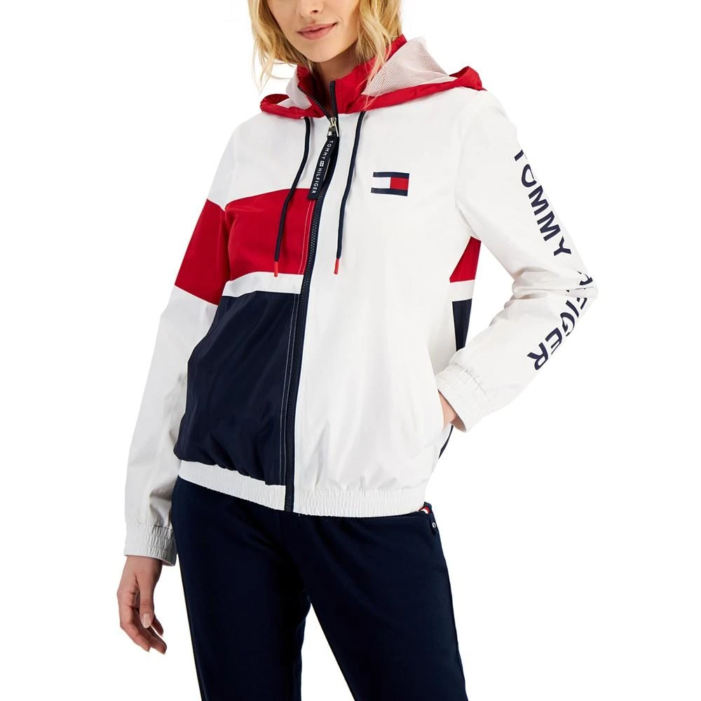 商品Tommy Hilfiger|Women's Colorblocked Windbreaker Jacket,价格¥320,第1张图片