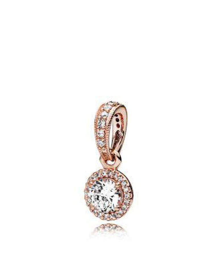 商品PANDORA|Sterling Silver & Cubic Zirconia Rose Classic Elegance Pendant,价格¥667,第1张图片
