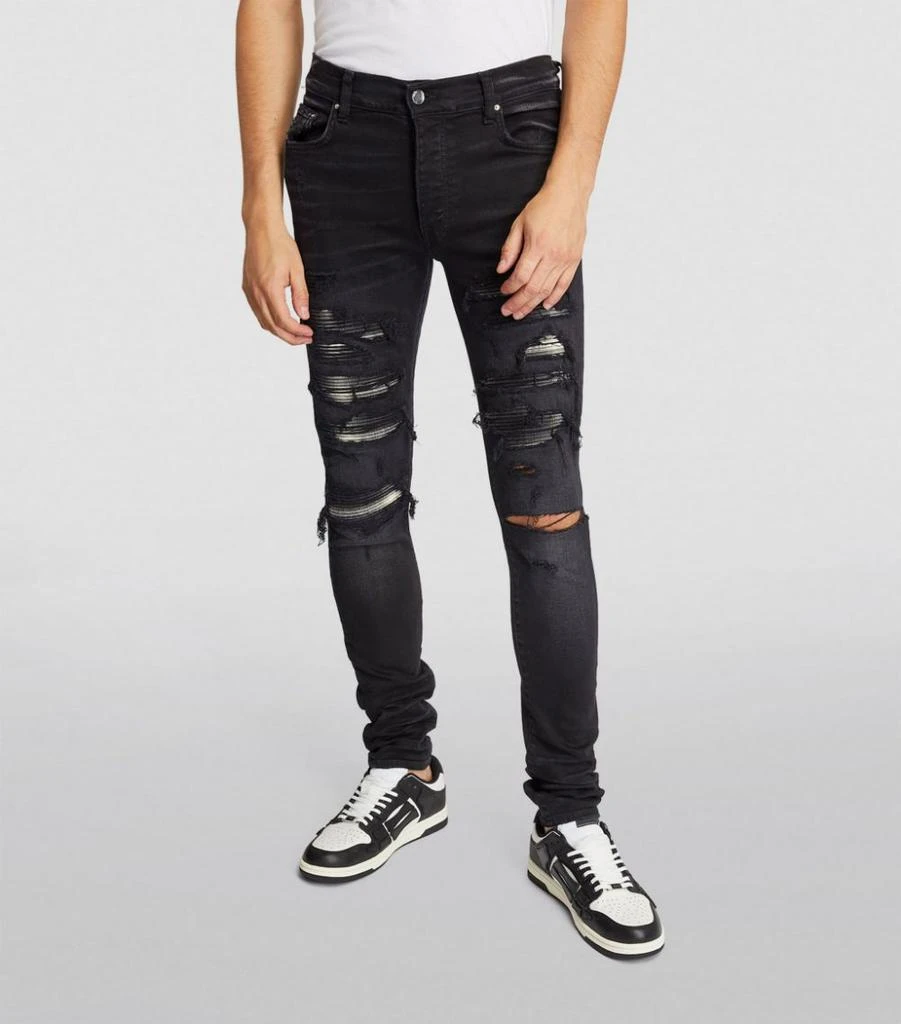 商品AMIRI|Plaid Thrasher Skinny Jeans,价格¥9649,第3张图片详细描述
