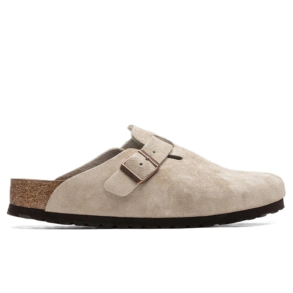 商品Birkenstock|Wide Boston Soft Footbed - Taupe,价格¥1207,第1张图片