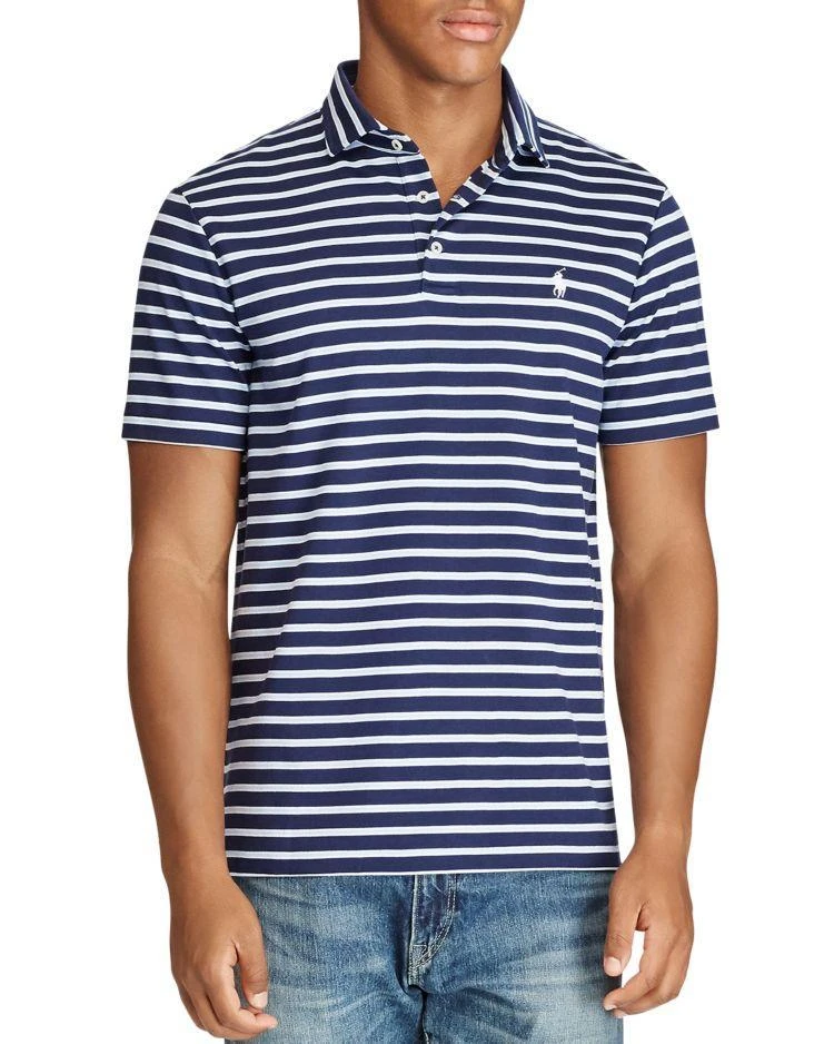 商品Ralph Lauren|Soft Touch Striped Classic Fit Polo Shirt,价格¥225,第1张图片