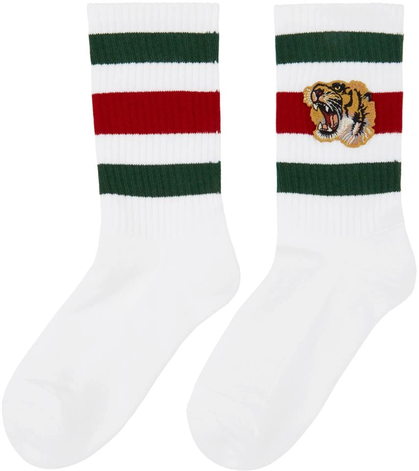 商品Gucci|White Tiger Socks,价格¥1691,第2张图片详细描述