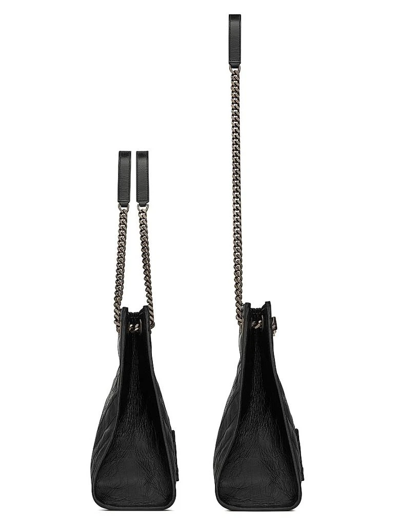 商品Yves Saint Laurent|Niki Medium Shopping Tote Bag In Crinkled Vintage Leather,价格¥17592,第5张图片详细描述