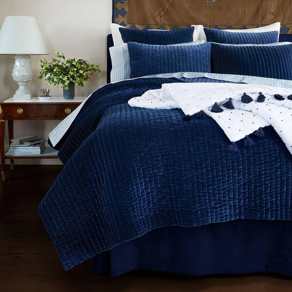 商品John Robshaw|Velvet Quilted Coverlet, King,价格¥4400,第1张图片