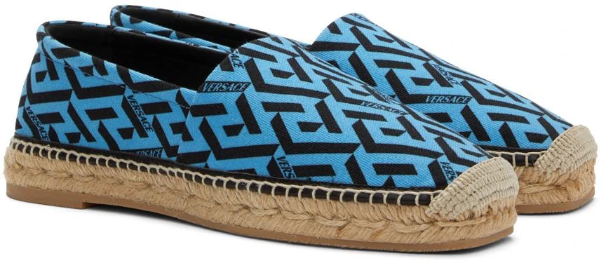 商品Versace|Blue Canvas Espadrilles,价格¥1996,第4张图片详细描述