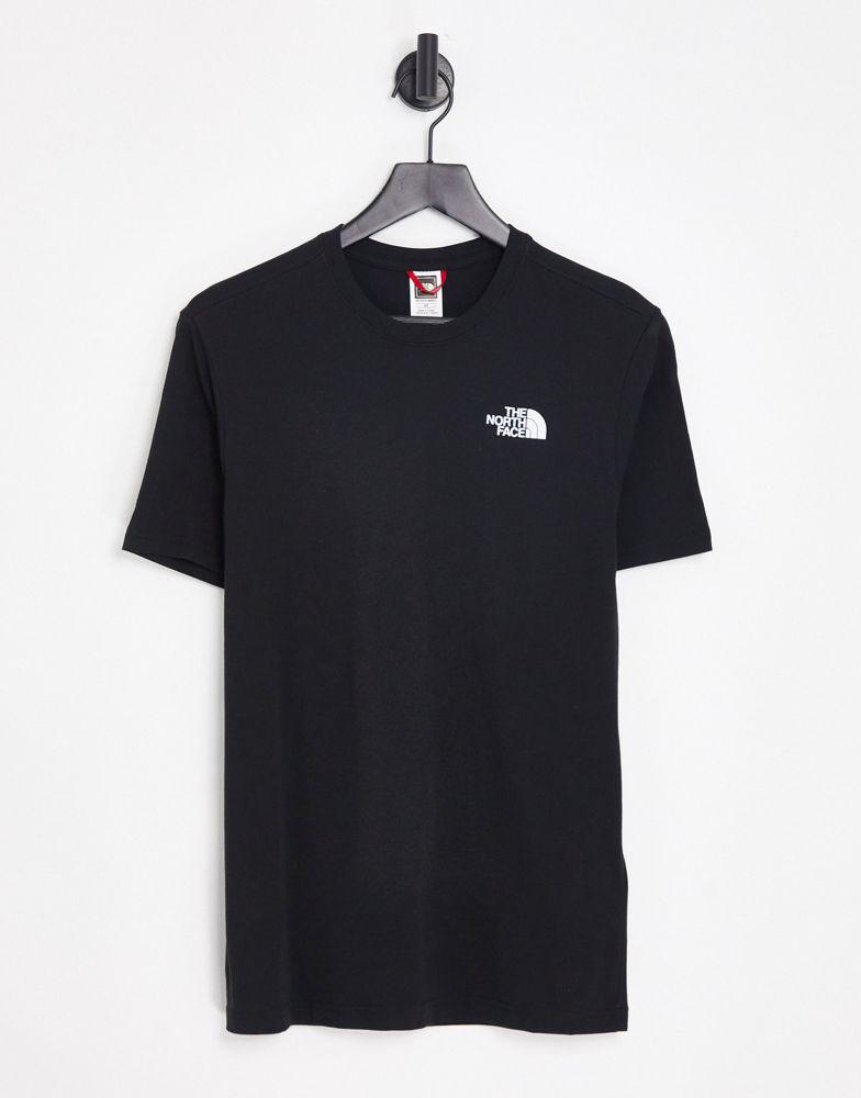 The North Face Repetitive Mountain t-shirt in black Exclusive at ASOS商品第2张图片规格展示