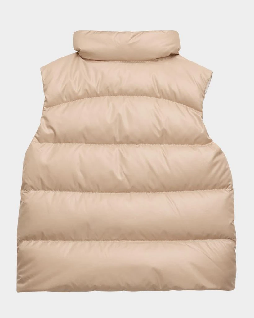 商品Moncler|Girl's Vive Puffer Vest W/ Teddy Pockets, Size 12M-3,价格¥3089,第2张图片详细描述