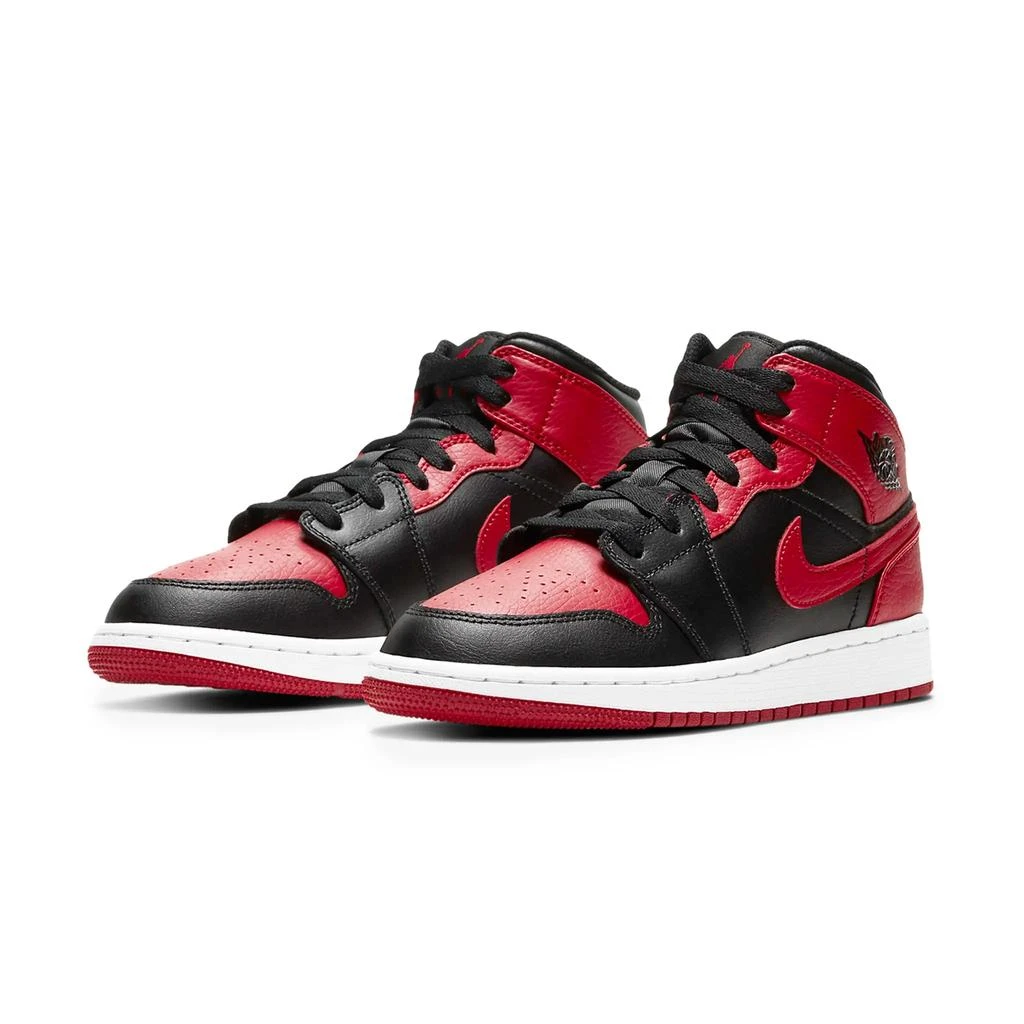 商品Jordan|Air Jordan 1 Mid Banned (GS),价格¥1443,第2张图片详细描述