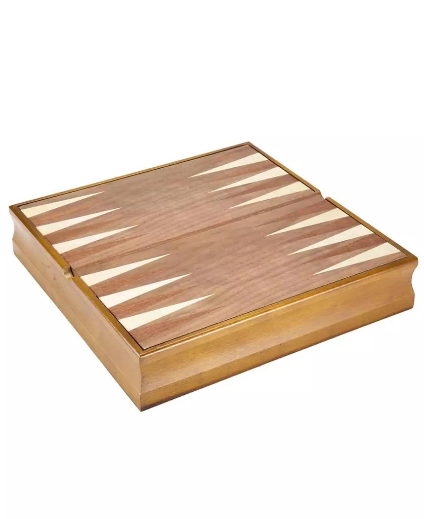 商品Trademark Global|Hey Play 7-In-1 Classic Wooden Board Game Set - Old Fashioned Family Game Night Cards, Dice, Chess, Checkers, Backgammon, Dominoes And Cribbage,价格¥520,第4张图片详细描述