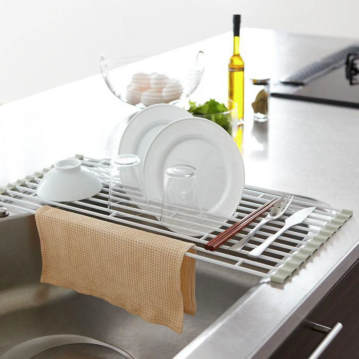 商品Yamazaki|Plate-Over-Sink Folding Large Dry Rack,价格¥297,第4张图片详细描述