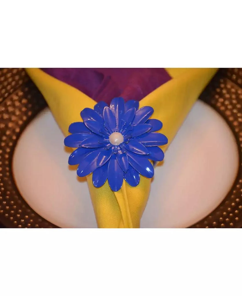 商品Vibhsa|Blue Pearl Flower Napkin Ring,价格¥200,第3张图片详细描述