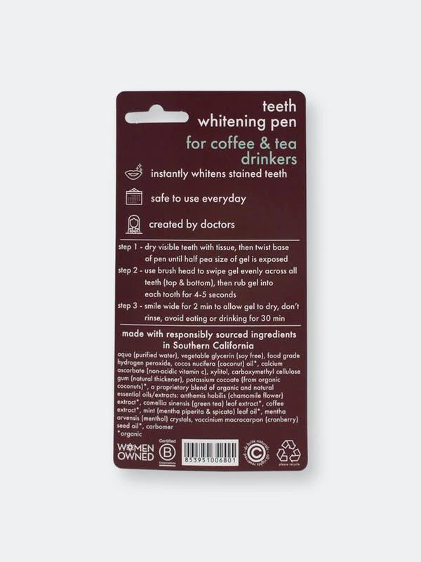 商品Dr. Brite|COFFEE & TEA Teeth Whitening Pen,价格¥226,第2张图片详细描述