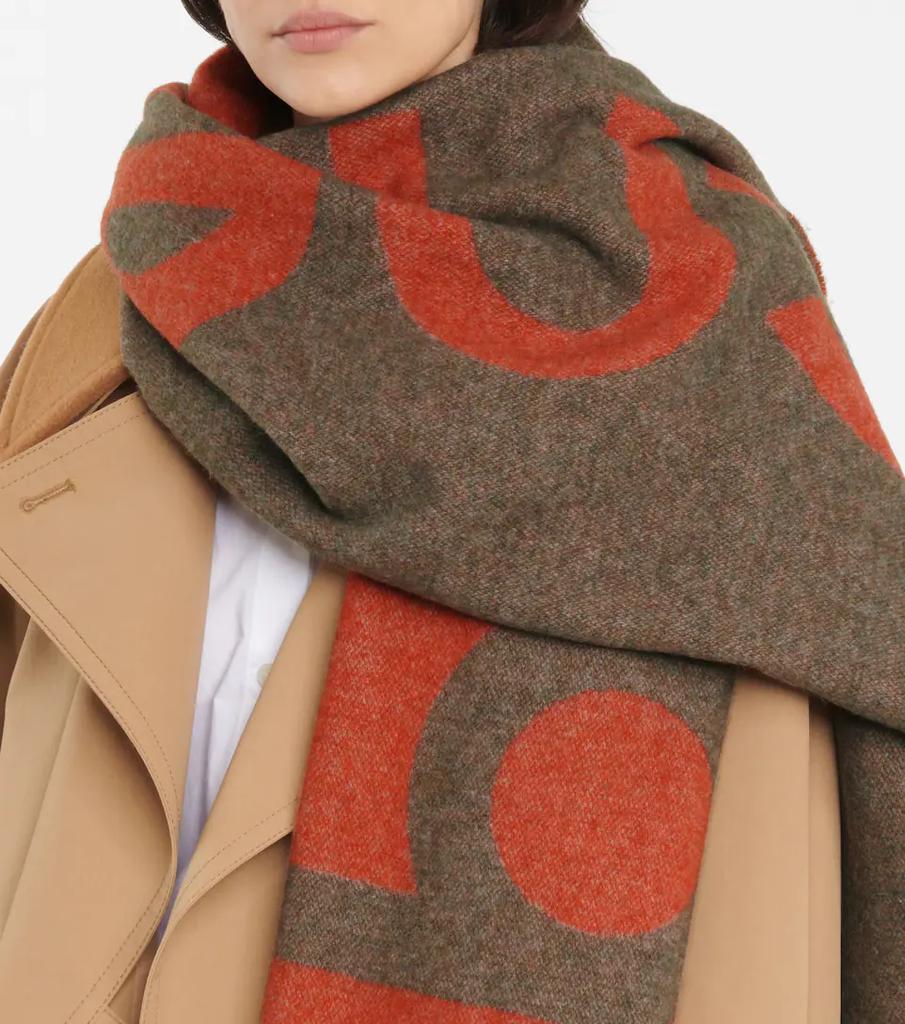 商品Acne Studios|Logo intarsia wool-blend scarf,价格¥1773,第5张图片详细描述