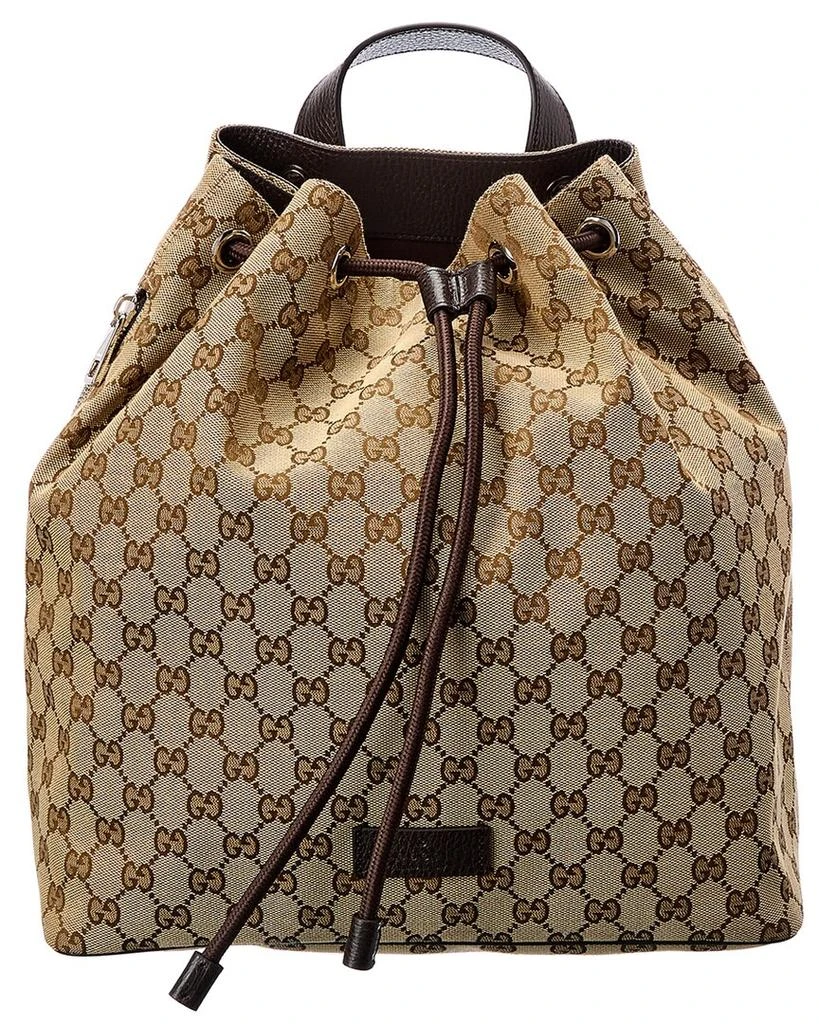 商品Gucci|Gucci GG Canvas & Leather Backpack,价格¥9287,第1张图片