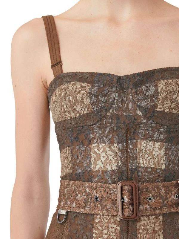 商品Burberry|Belted Lace Bustier Mini Dress,价格¥3649,第3张图片详细描述