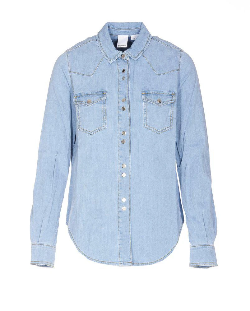 商品PINKO|Pinko Button-Up Denim Shirt,价格¥943,第1张图片