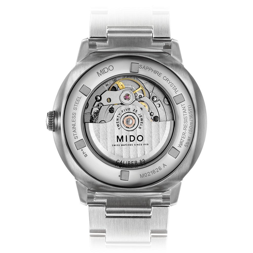 商品MIDO|Men's Swiss Automatic Commander II BigDate Stainless Steel Bracelet Watch 42mm,价格¥6998,第5张图片详细描述