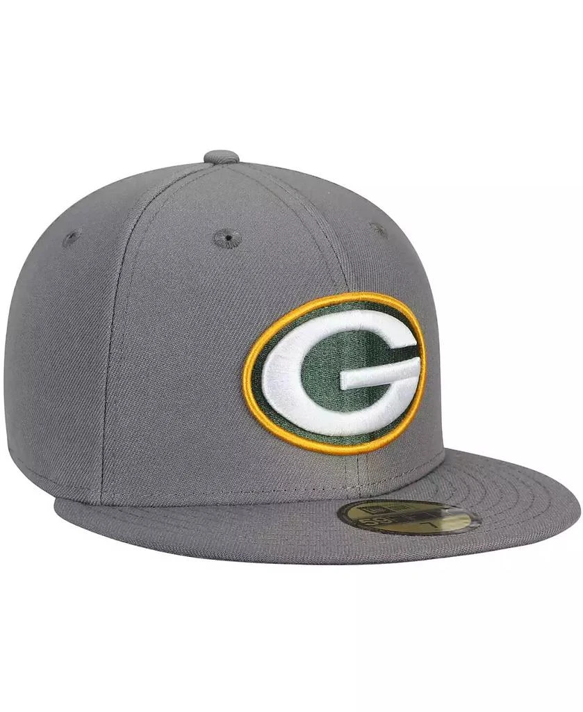 商品New Era|Men's Graphite Green Bay Packers Storm 59FIFTY Fitted Hat,价格¥314,第2张图片详细描述