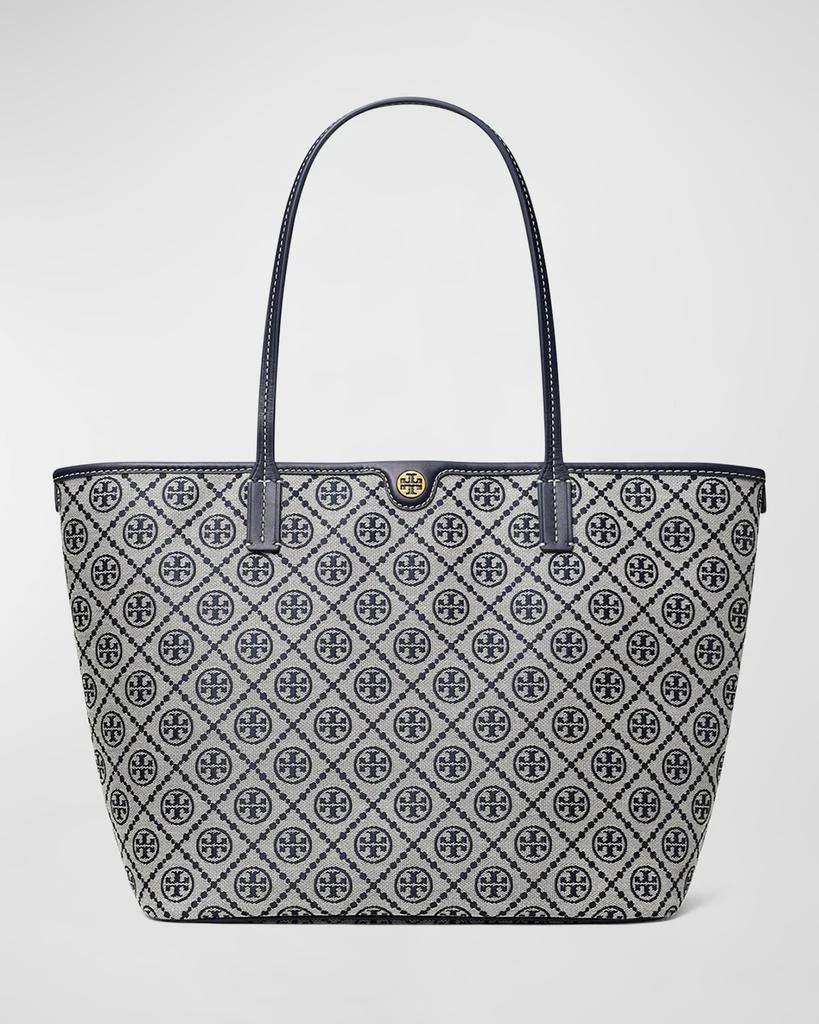 商品Tory Burch|T Monogram Zip Canvas Tote Bag,价格¥3115,第1张图片