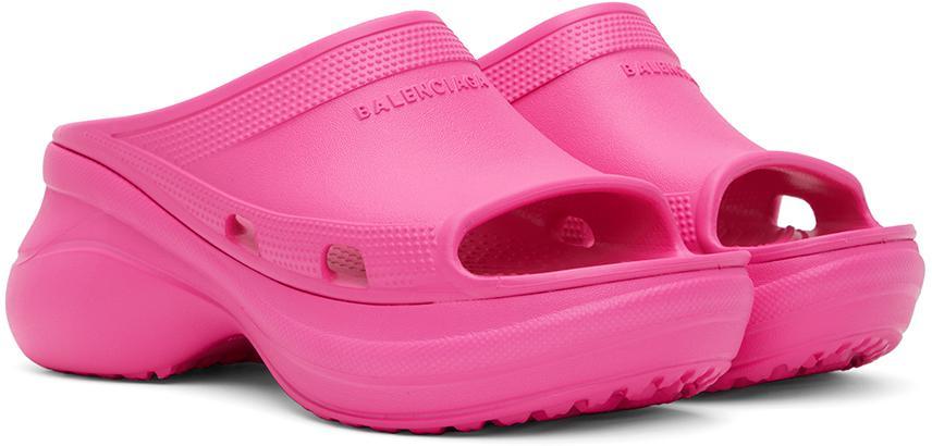 商品Balenciaga|Pink Crocs Edition Pool Slides,价格¥4312,第6张图片详细描述