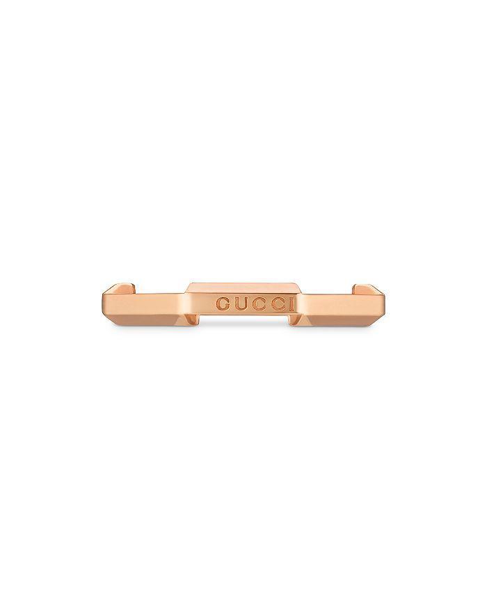 商品Gucci|18K Rose Gold Link To Love Ring,价格¥7231,第3张图片详细描述