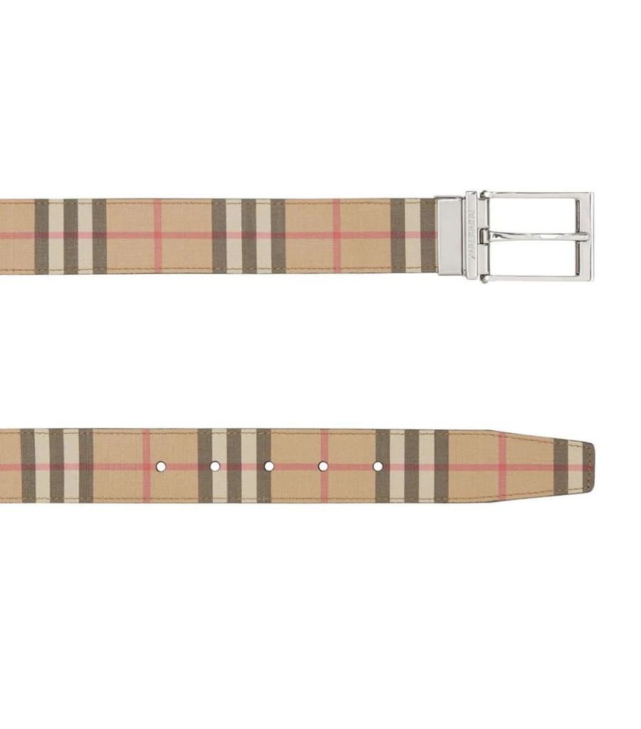 商品Burberry|Reversible E-Canvas and Leather Belt,价格¥3808,第2张图片详细描述