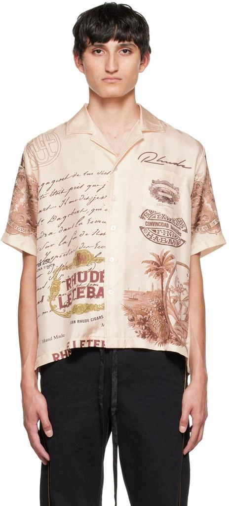 商品Rhude|Beige Cigar Shirt,价格¥5935,第1张图片