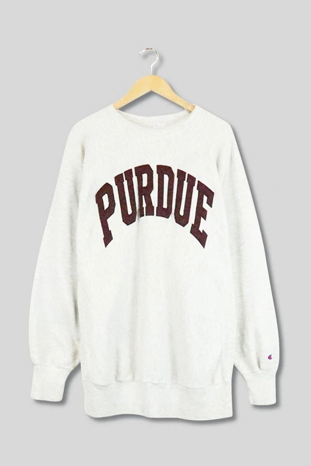 商品CHAMPION|Vintage Champion Reverse Weave Purdue Spellout Crewneck Sweatshirt,价格¥675,第1张图片