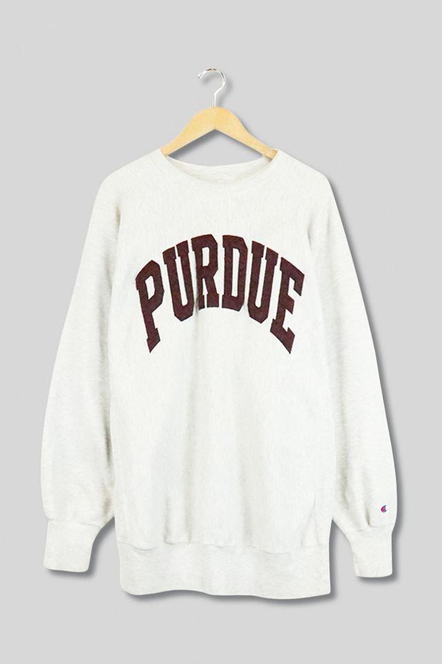 商品CHAMPION|Vintage Champion Reverse Weave Purdue Spellout Crewneck Sweatshirt,价格¥666,第3张图片详细描述