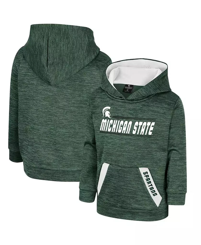 商品Colosseum|Toddler Boys and Girls Green Michigan State Spartans Live Hardcore Pullover Hoodie,价格¥262,第1张图片