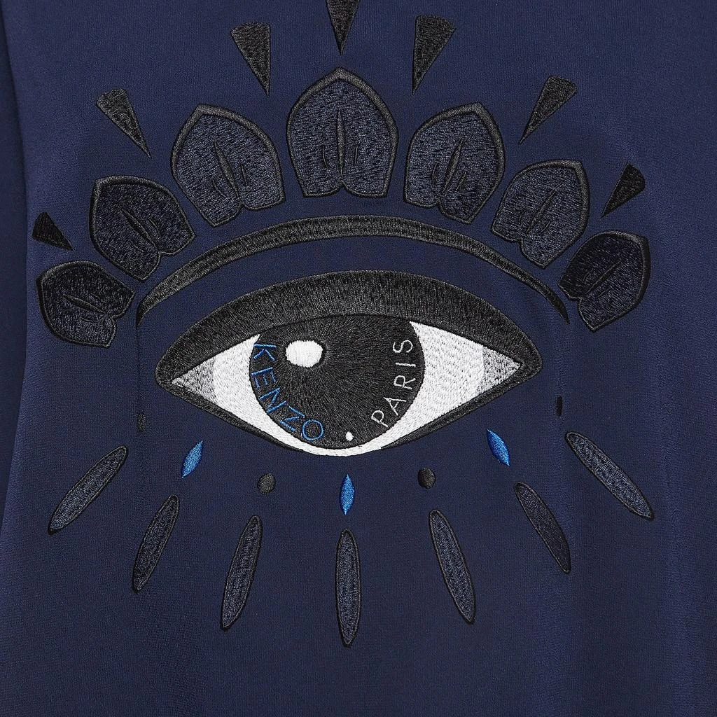 商品[二手商品] Kenzo|Kenzo Navy Blue Crepe Evil Eye Embroidered Jumper L,价格¥1696,第3张图片详细描述