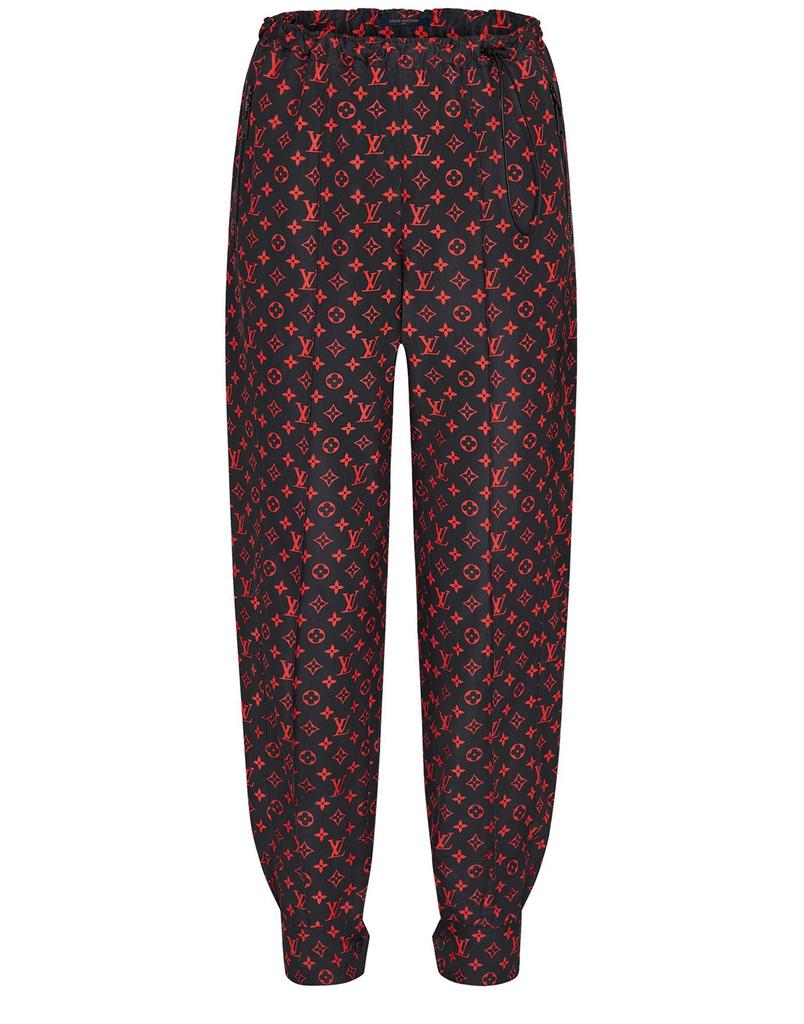 Red Monogram Jogging Pants In Technical Cotton商品第1张图片规格展示