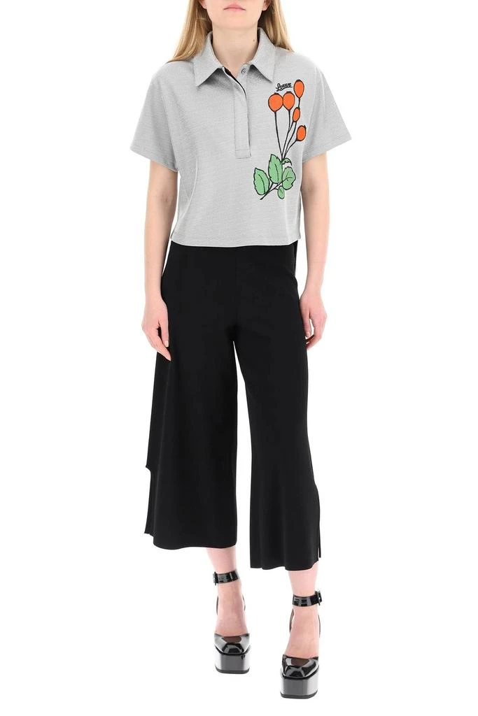 商品Loewe|LUREX SHORT POLO SHIRT WITH EMBROIDERY,价格¥2887,第2张图片详细描述