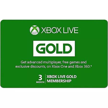 商品Xbox|Xbox Live Gold Membership eGift Card - Various Amounts (Email Delivery),价格¥197,第1张图片详细描述