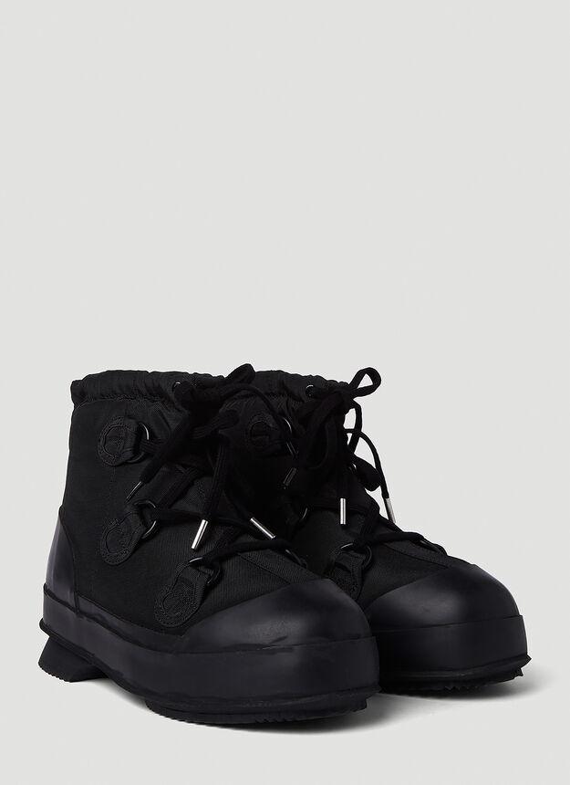 Lace Up Boots in Black商品第2张图片规格展示