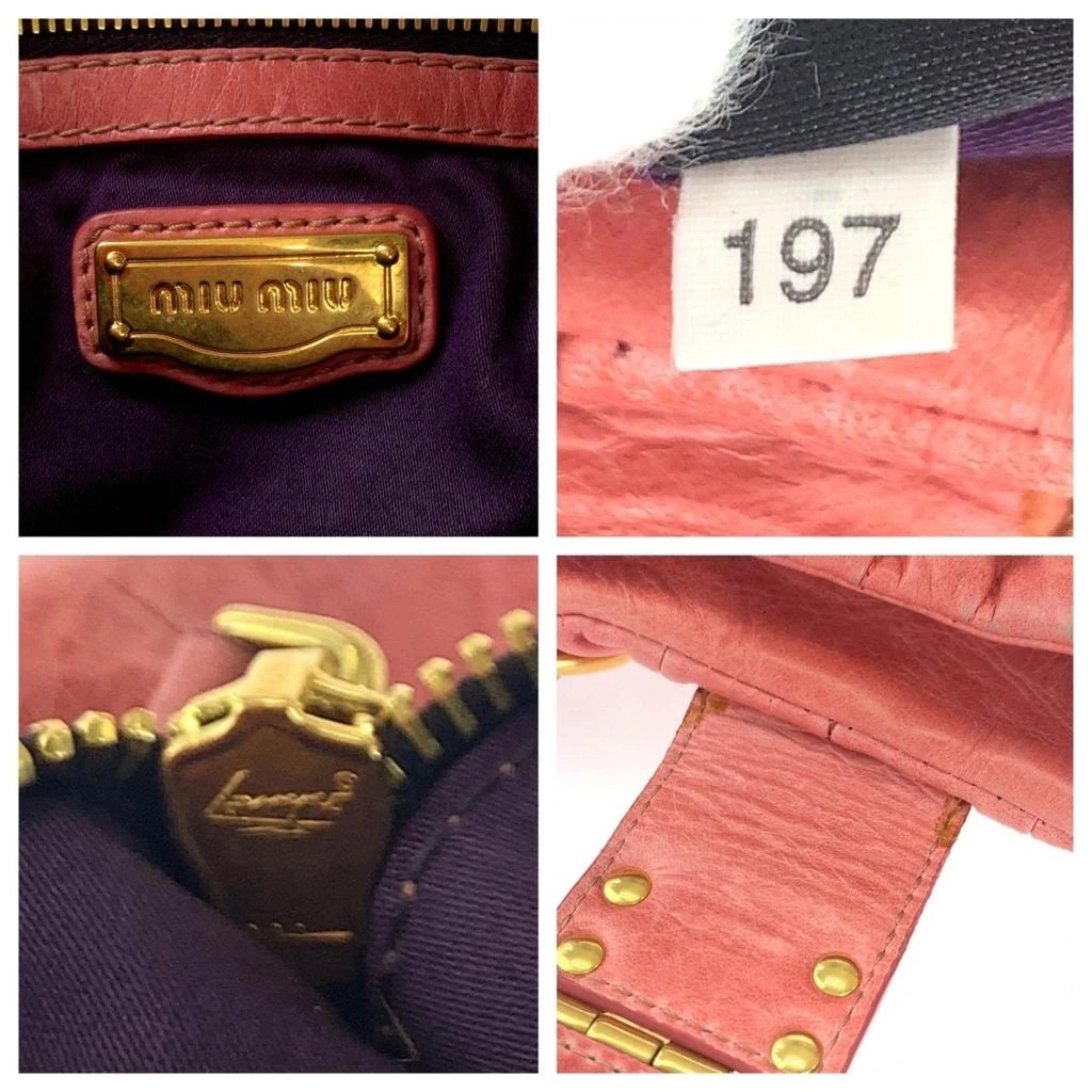 商品[二手商品] Miu Miu|Leather Handbag Tote Bag (Pre-Owned),价格¥5978,第4张图片详细描述