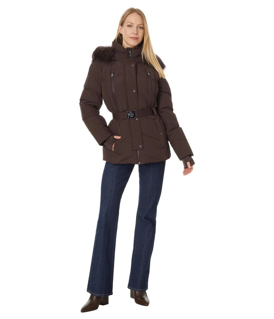 商品Michael Kors|Active Puffer With Fur Trim Hood A423409B,价格¥873,第4张图片详细描述