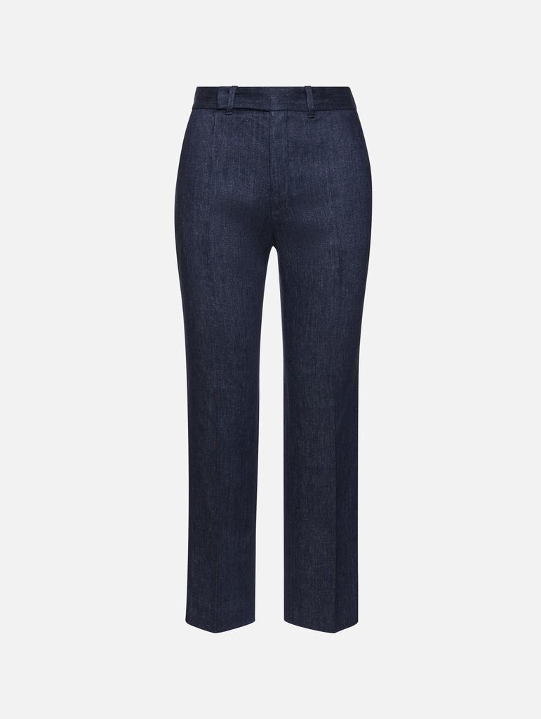 商品Chloé|Cropped Linen Trouser,价格¥3012,第1张图片