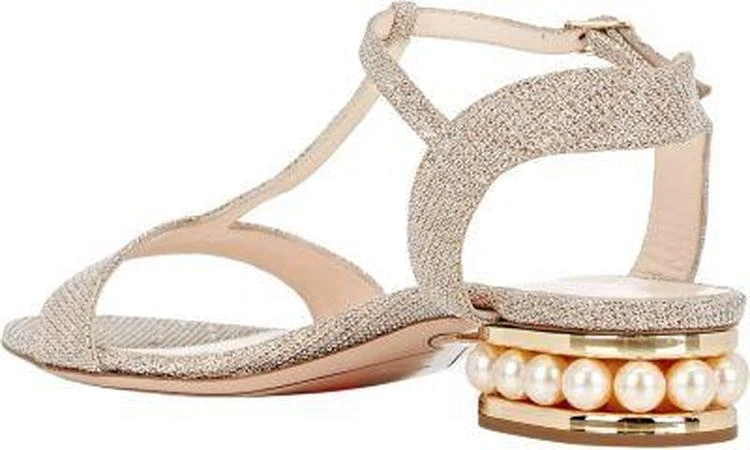 商品Nicholas Kirkwood|Pearl-Embellished T-Strap Sandals,价格¥3116,第3张图片详细描述