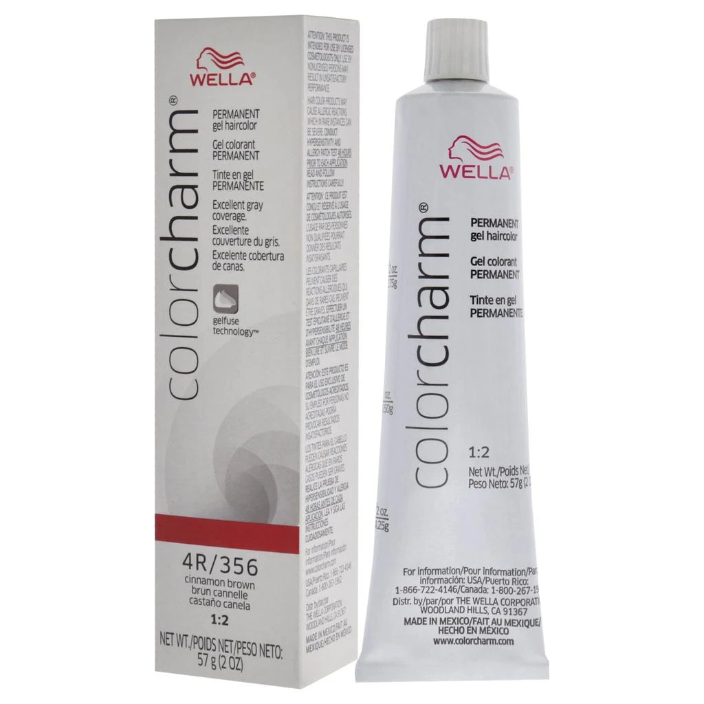 商品Wella|Color Charm Permanent Hair Color Gel - 4R 356 Cinnamon Brown by  for Unisex - 2 oz Hair Color,价格¥131,第4张图片详细描述