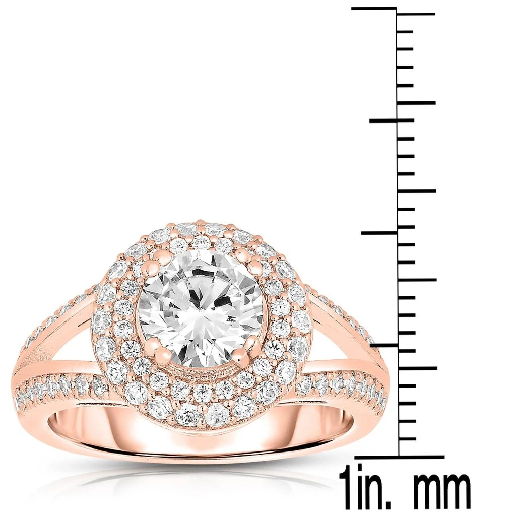 商品Genevive|Cubic Zirconia Sterling Silver Cubic Zirconia Ring,价格¥670,第2张图片详细描述