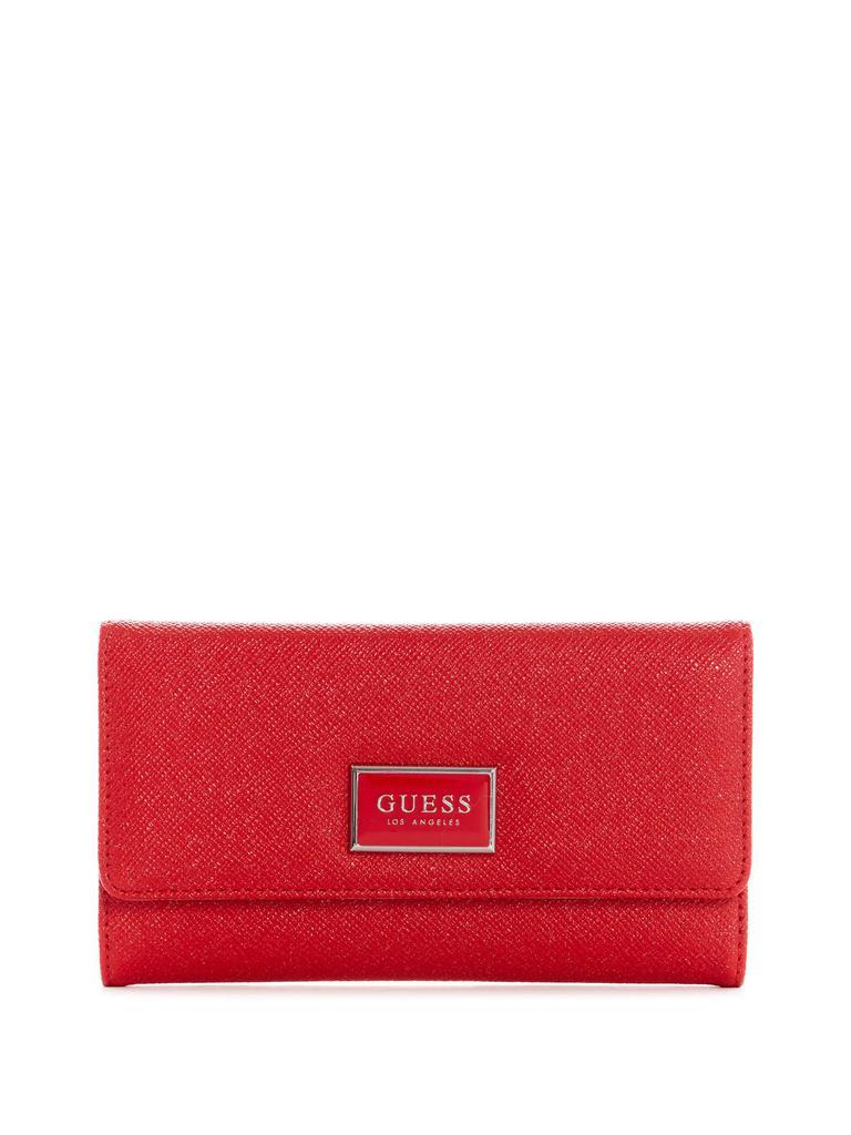 商品Guess Factory|Abree Saffiano Slim Clutch Wallet,价格¥199,第3张图片详细描述