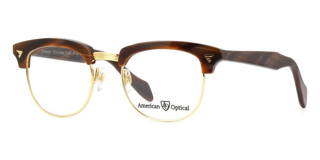 商品American Optical|American Optical Sirmont C2 ST FO Chocolate Gold,价格¥1727,第1张图片