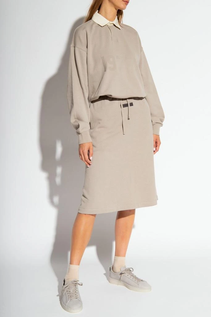 商品Essentials|Fear Of God Essentials Logo Patch Drawstring Midi Skirt,价格¥719,第4张图片详细描述