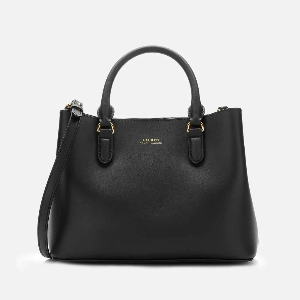 商品Ralph Lauren|Lauren Ralph Lauren Women's Marcy II Mini Satchel - Black/Crimson,价格¥2125,第1张图片