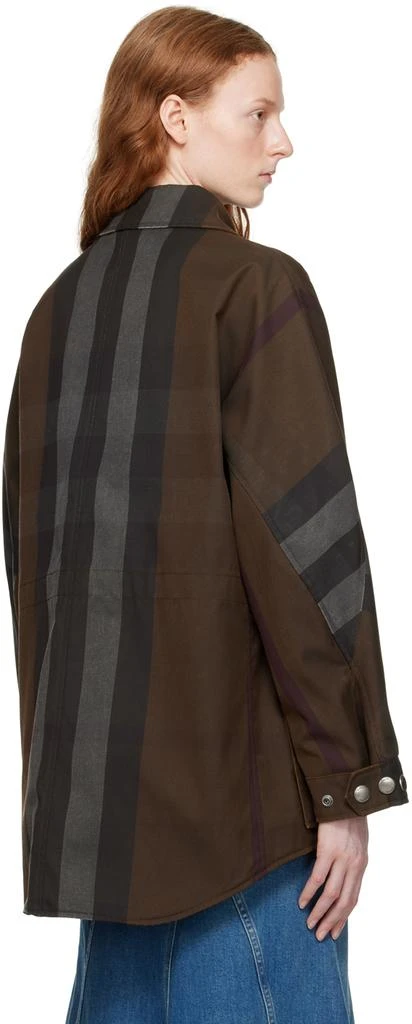 商品Burberry|Brown Check Jacket,价格¥13464,第3张图片详细描述