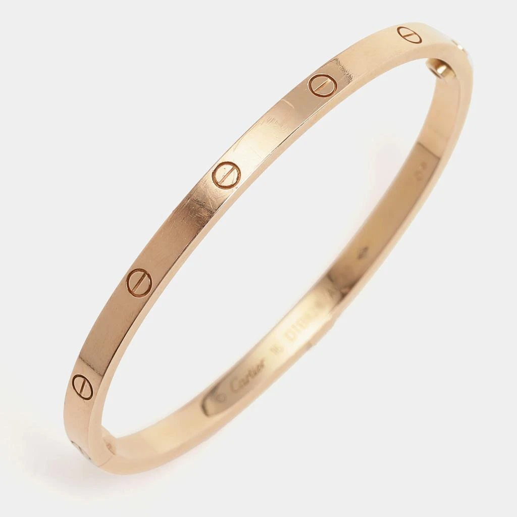 商品[二手商品] Cartier|Cartier 18K Rose Gold Love Bangle Bracelet,价格¥25379,第2张图片详细描述